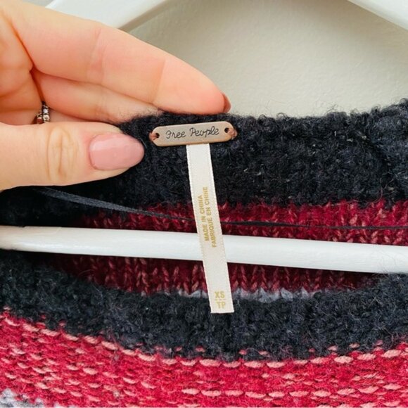 Free People Montmarte Stripe Sweater Sz XS - Picture 4 of 8